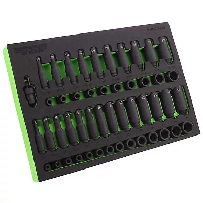 VIM Tools SAE And Metric Impact Socket Set - 49pc 1/4in Shallow And Deep Sockets • $105