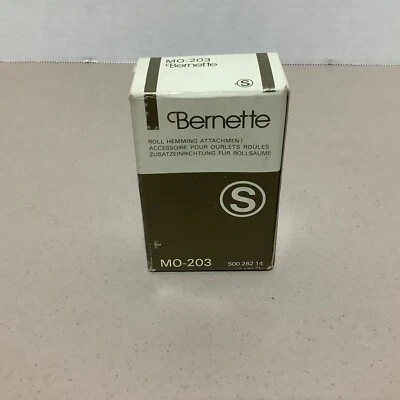 $58.99 • Buy Bernina Bernette MO-203 Serger Lapping Rolled Hem Attachment Presser Foot Plate