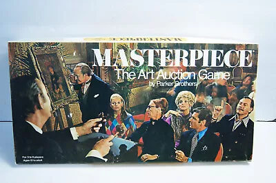 VTG Masterpiece Board Game Art Auction Parker Brothers 1970 NEAR COMPLETE READ • £28.94