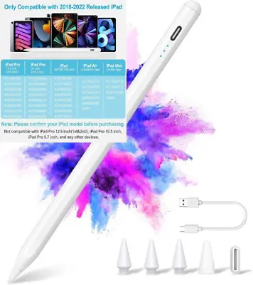 Stylus Pen For IPad 9th/10th Generation - 2X Faster Charge Tilt White  • £29.49