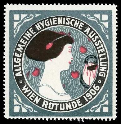 Austria Poster Stamp - 1906 Vienna - General Hygiene Exhibition • $27.50