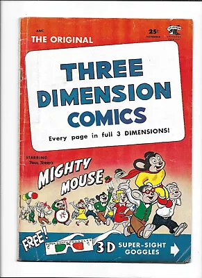 Three Dimension Comics #2 [1953 Gd+] No Glasses!   Mighty Mouse • $17.99
