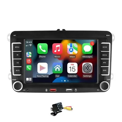 For VW GOLF MK5 MK6 7  Apple Carplay Android Auto Car Stereo Radio BT USB SWC+Ca • $99.85