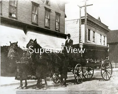 Old Time Funeral Horse Drawn Old Hearse Hat Vintage Funeral Procession GREAT • $8.99