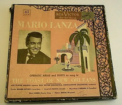 Mario Lanza Arias Duets Toast New Orleans Set Of 3 Records 45 RPM  • $10.25