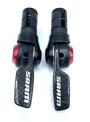 SRAM Red Bar End Shifters Double 2x10 Speed Carbon Time Trial / Triathlon • $103.46
