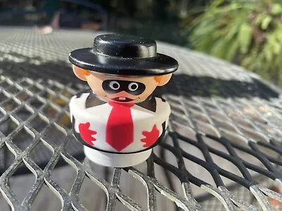 RARE FISHER-PRICE McDonalds Little People Hamburglar Toy 1991 • $15