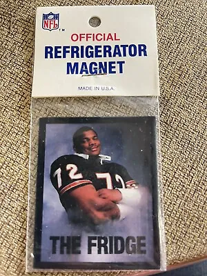 Vintage NFL Chicago Bears William Perry “The Fridge” Refrigerator Magnet-Sealed • $8.99