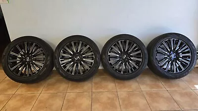 2019-2021 Infiniti QX80 22  Black Machined OEM Rims And Tires • $4200