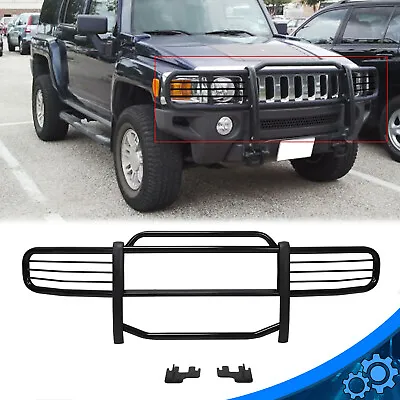 Fits 2006-2011 Hummer H3 Front Bumper Brush Grille Guard Black Coated Steel • $185