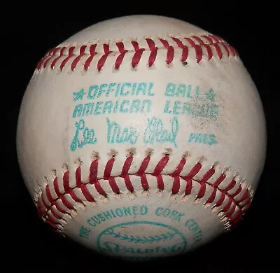1976 Milwaukee Brewers County Stadium GAME USED OFFICIAL A.L. Baseball Mears COA • $49.99