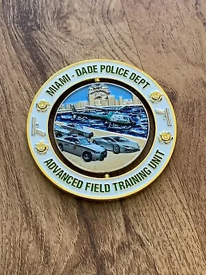 E29 Miami Dade Police Dept Advanced Field Training Unit Spinner Challenge Coin • $29.99