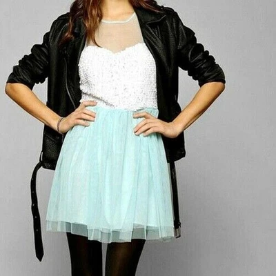 £37.20 • Buy Pins & Needles Party Dress 6 M Urban Outfitters Sequin Bodice Tulle Layer Skirt