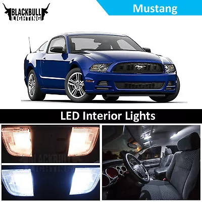 White LED Interior Light Accessories Package Kit Fits 2010-2014 Ford Mustang  • $10.49