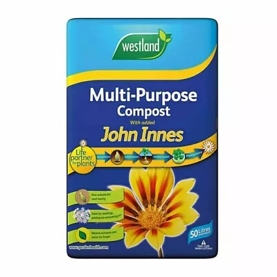 Westland Multi-Purpose Compost With John Innes - 50L Bag  Boost Garden Growth • £13.49