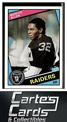 Marcus Allen 1984 Topps #98 C* Sheet Raiders Hall Of Fame 2nd Year • $3.95