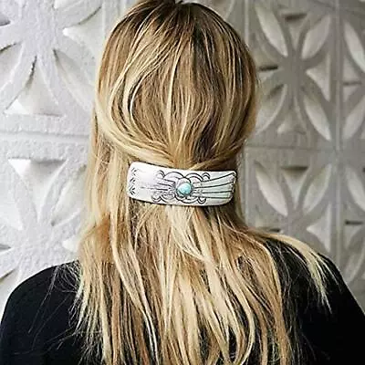  Boho Turquoise Hair Clip Vintage Barrettes Minimalist Hair Pin For Silver • $20.23