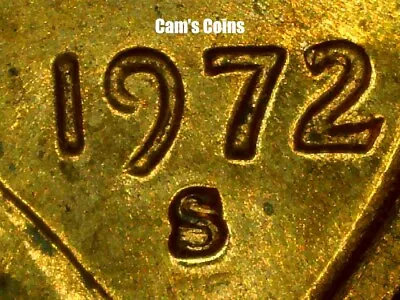 1972 2/2 S Lincoln Penny Doubled Die Obverse Brilliant Uncirculated BU Cent DDO • $29.99