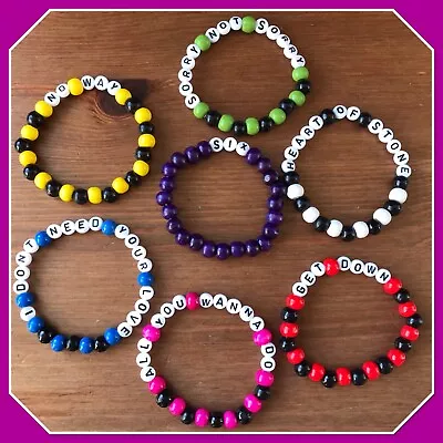SIX Musical Theatre Child Children Bracelet Name Personalised Party Bag Favour • £1.55