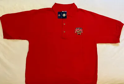 NEW University Of Maryland Red Polo Shirt  • $13.95