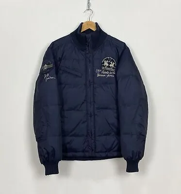 LA MARTINA SADDLERY Men’s Down Feather Puffer Jacket Size 52 XL Blue Authentic • $188.82