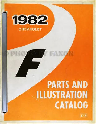 1982 Only Chevrolet Camaro Master Parts Book Illustrated Part Number Catalog • $36.95