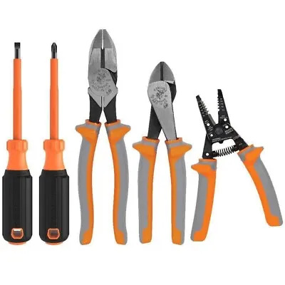 Klein Tools 1000V 5-Piece Insulated Tool Kit Safety Rated 9415R - FREE SHIPPING! • $89.99