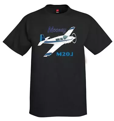 Mooney M20J / 201 (Blue #2) Airplane T-Shirt - Personalized W/ Your N# • $29.99