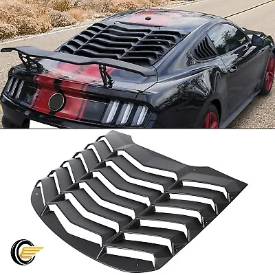 Rear Window Scoop Louvers Windshield Rear Sun Shade Cover For 2015-2023 Mustang • $91.80