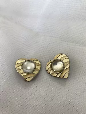 Signed Vintage Clip On Earrings Antique • $20