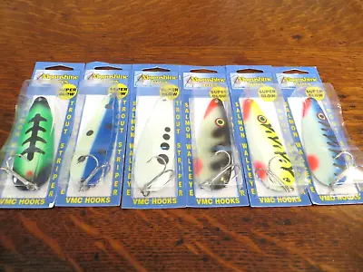 Lot Of 6 - Moonshine Lures - 1 Ounce Casting Spoon - Super Glow 3.5  • $39.99