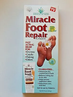 Miracle Foot Repair Cream With 60% Ultra Aloe 8 Oz New  • $16.99