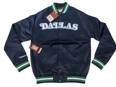 New Dallas Mavericks Mens Sizes Mitchell & Ness Light Satin Snap Jacket $120 • $84.54