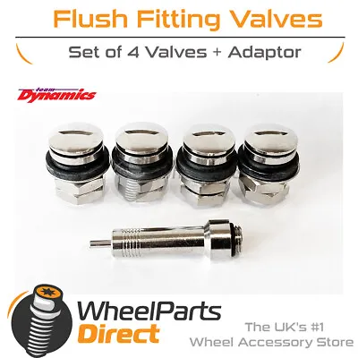 Team Dynamics Flush Fitting Tyre Wheel Valves For Vauxhall Tigra TwinTop 04-09 • $7.39