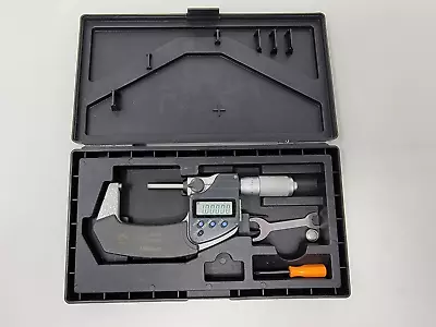 Mitutoyo Micrometer Digital 1-2  IP65 W/ Case And Tool - Works Great • $179.99