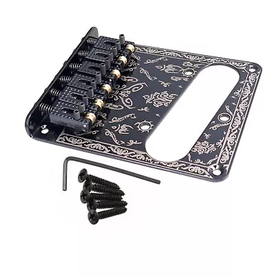 6 String Saddle Volume Control Bridge Plate For Fender Tele Electric Guitar • $25.74