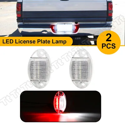 For 94-01 Dodge RAM 1500 2500 3500 LED License Plate Lights Rear Bumper Tag Lamp • $13.99