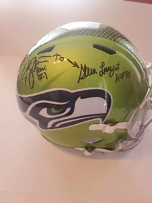 Seattle Seahawks Custom Jim Zorn To Steve Largent Flash Full Size Replica COA • $275