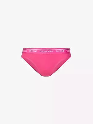 Calvin Klein CK One Knickers Briefs Size M Party Pink Logo-printed New • £9.99