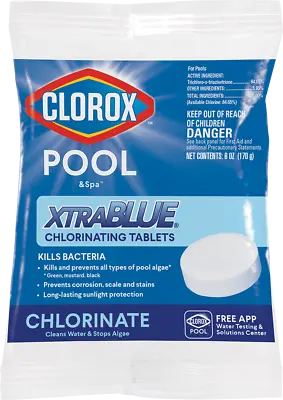 Lot Of 6 Clorox XtraBLUE 3  Pool Tablets  **Free Shipping** • $30