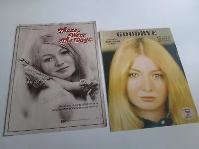 Mary Hopkin Lot Of 2 Music Sheets Goodbye & Those Were The Days - Paul McCartney • £2.99