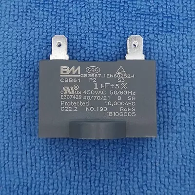 1pc 1uF 450V 1 Mfd AC 4-Terminal Mini Split Capacitor CBB61 For Fan Motor • $1.99