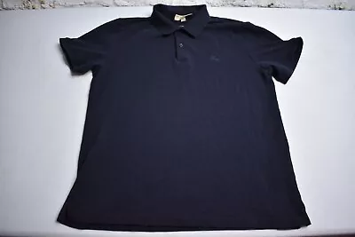 Burberry London Polo Mens Size XL Blue Casual Shirt Embroidered Horse Logo • $34.99