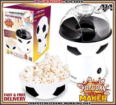 £23.99 • Buy Electric Popcorn Maker Hot Air Popcorn Popper Machine Fat Free Kids  Football