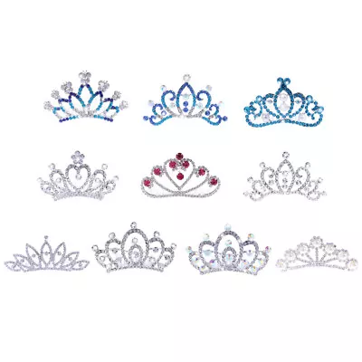£9.72 • Buy Chic Crystal Mini Side Crown Tiara Wedding Bride Fancy Dress Party Birthday Gift