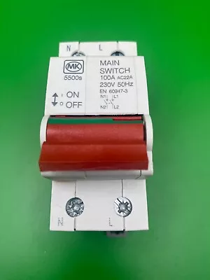 MK 5500s 100A Double Pole Main Switch Isolator - Brand New • £7.99