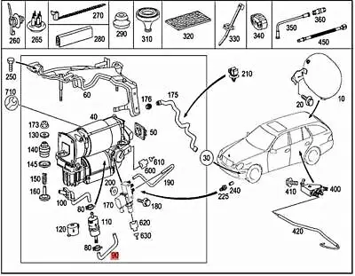 Genuine MERCEDES BBDC C219 S211 W211 CLS C219 Hose 2113270182 • $8.55