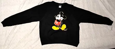 Disney Mickey Mouse Graphic Soft/Lightweight Sweatshirt Women's /Juniors' L Blk • $14.76