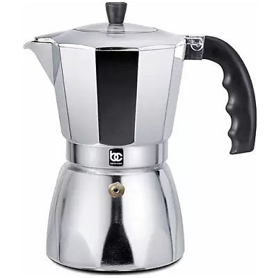 Bene Casa Aluminum Coffee Maker 3 Cup With See - Thru Lid • $23.89