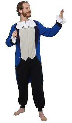 NEW Funziez! Adult Colonial Patriot Hamilton Era Pajamas One Piece Costume Large • $27.99